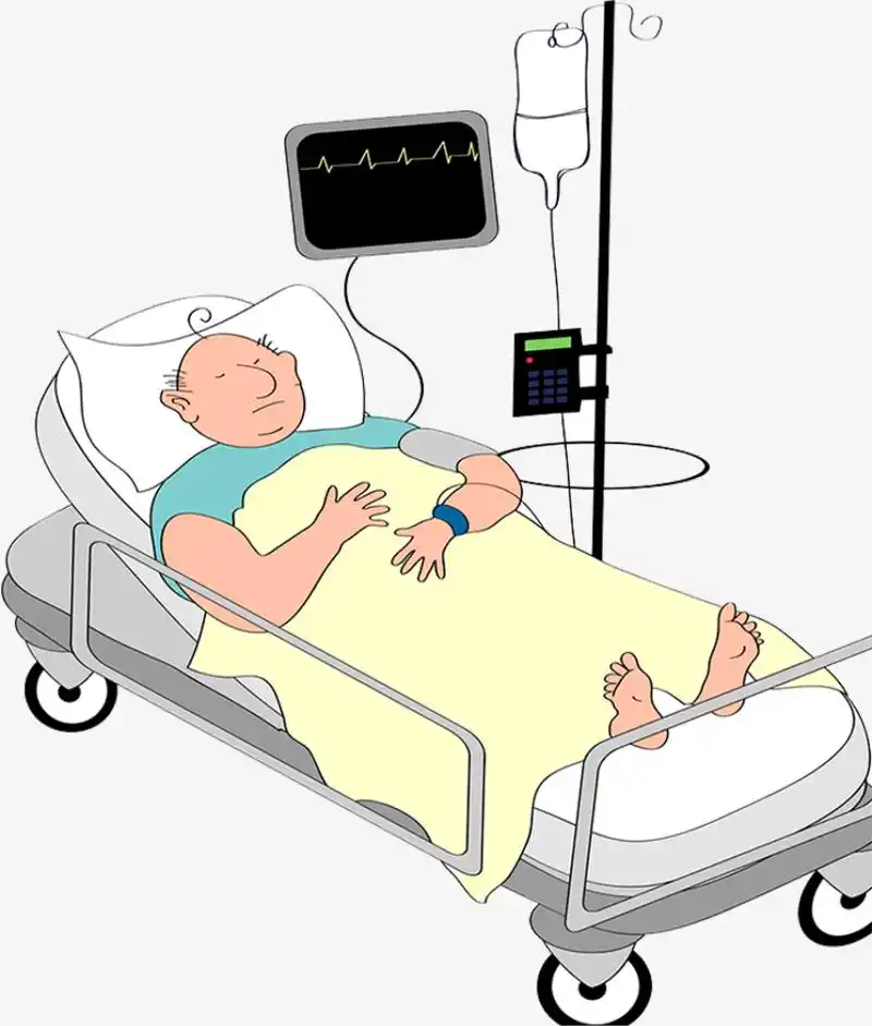 生病住院插画
