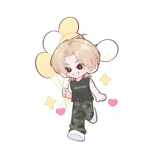 小鬼遛气球好快乐