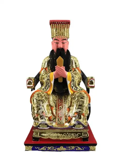 木雕玉皇大帝昊天玉皇上帝道教神像香樟樟木手工木雕