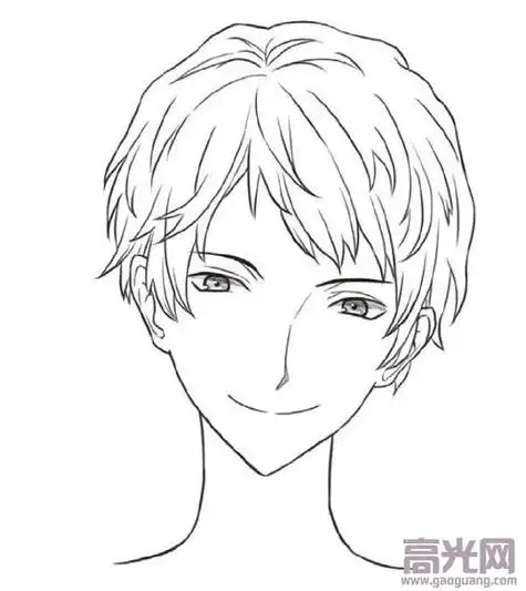 男生侧脸简笔画-简笔画-369作文网