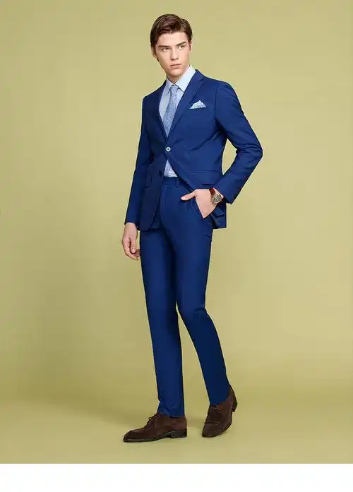 平驳领修身羊毛职业上班西装裤子深蓝色48a裤子尺码备注库存详询客服