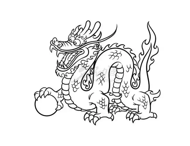 中国龙画法步骤图