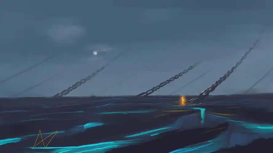 默·锁链插画图片壁纸