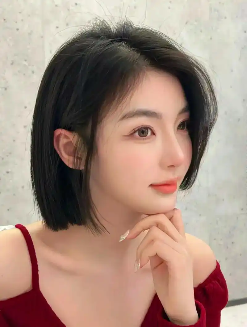 一刀切硬线无层次超a短发一刀切.超a短发硬线条无层次"一刀切 - 抖音