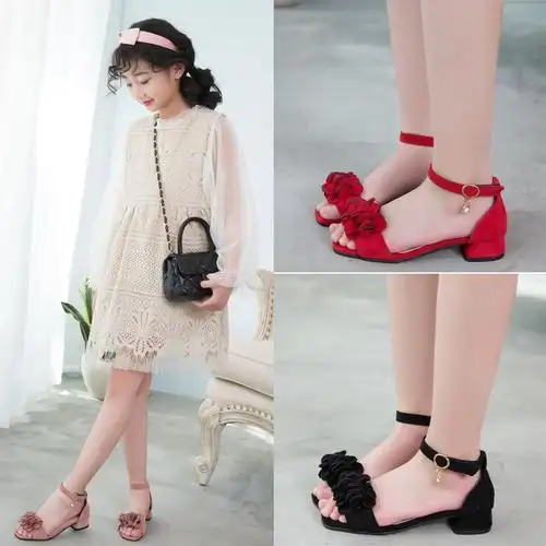 313岁夏天公主儿童小女孩女童中大学生漂亮凉鞋凉鞋