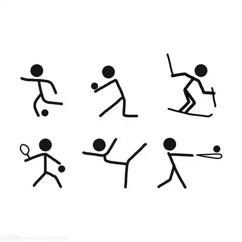 画滑冰的小男孩的简笔画 你值得一看体育运动简笔画_简笔画_亲子图库