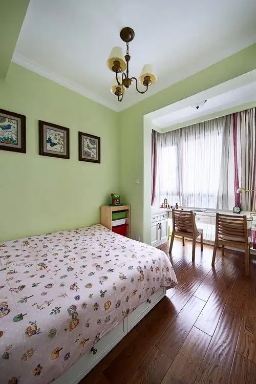 95平两居室美式田园风格-土巴兔装修效果图