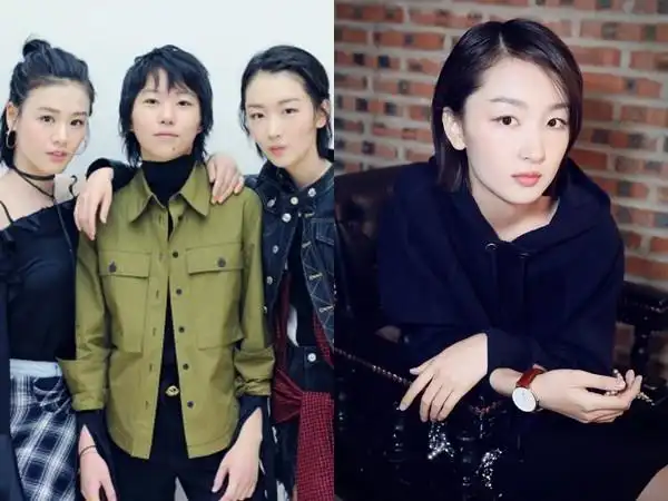 窦靖童周冬雨马思纯同框照细节:有人叉腿有人踮脚