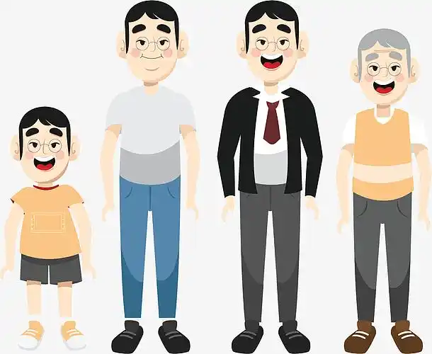 各个年龄段的男人