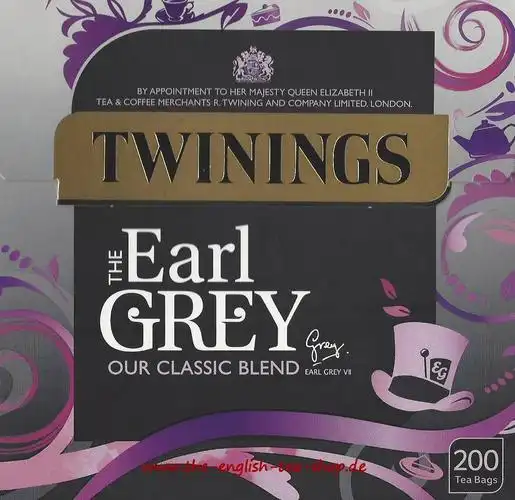 twinings earl grey 200 tea bags (500g)