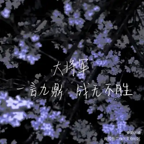 "大将军 一言九鼎 战无不胜"_杀破狼原耽语录长顾长庚顾昀手写的浪漫