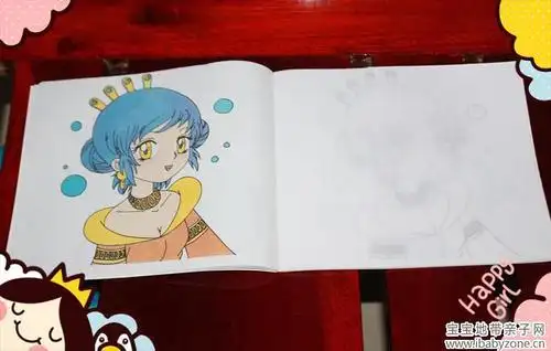 快乐酷宝里的拉比公主简笔画