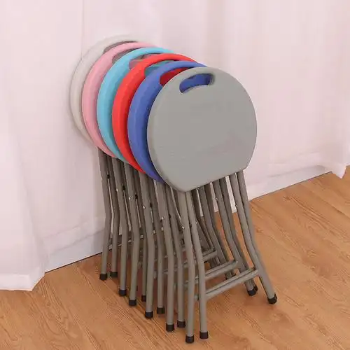 折叠家具小圆凳家用简易折叠凳便携式户外折叠凳亚马逊折叠凳批发