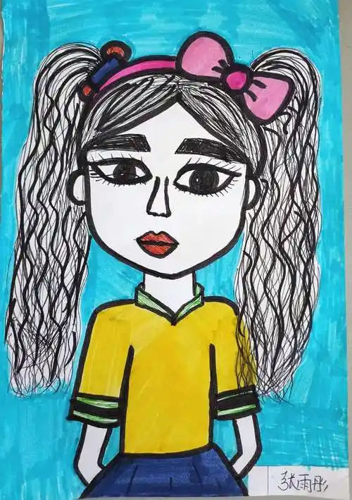 画人像——平度市广州路小学(五,五班)