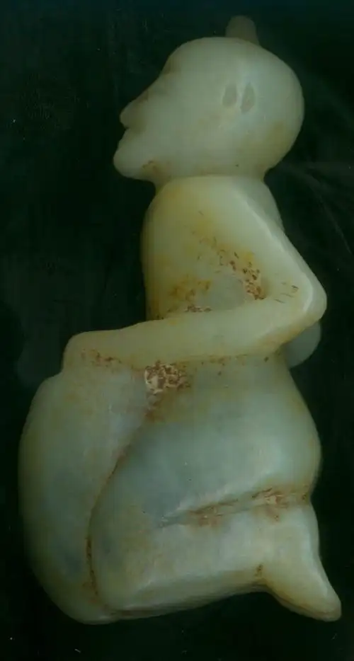 一枚出土蜀国古玉人请鉴赏 _论坛图片