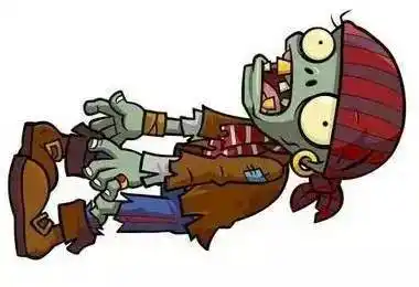 植物大战僵尸海盗小鬼僵尸简笔画