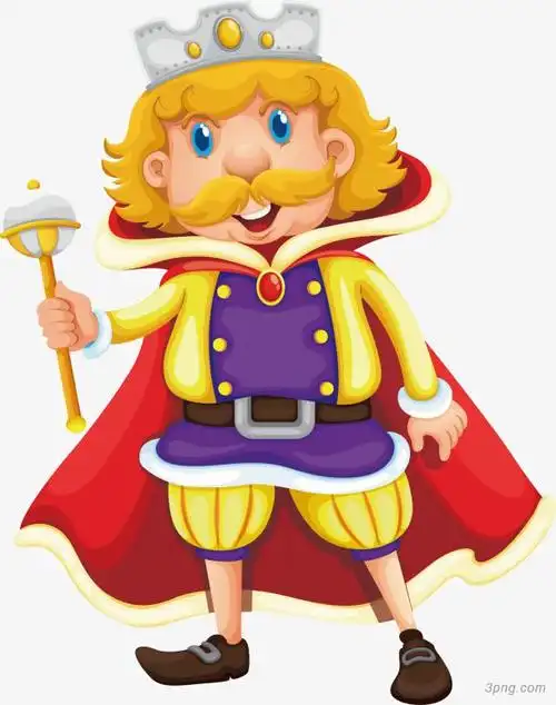 慈祥的老国王png素材透明免抠图片动植人物