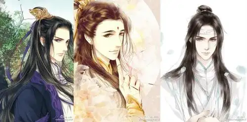 古风插画男子发型大盘点!