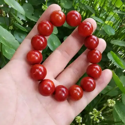 特价宣化战国红玛瑙圆珠