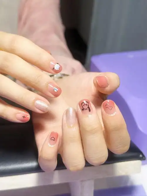 超可爱的小狗美甲97