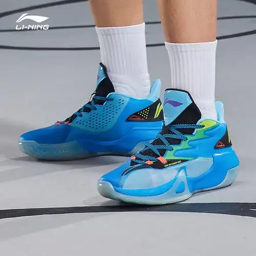 篮球球鞋李宁夏季疾风男士中帮官方透气缓震篮球鞋