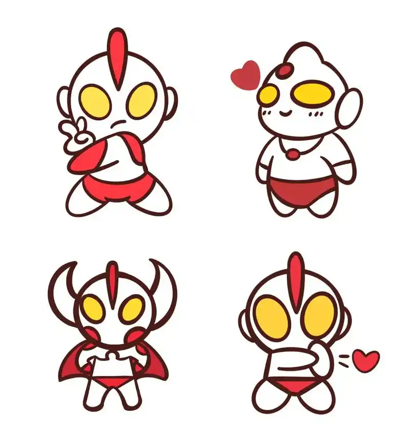 奥特曼来喽.#简笔画 #一起学画画 #一学就会系列 #可爱卡 - 抖音