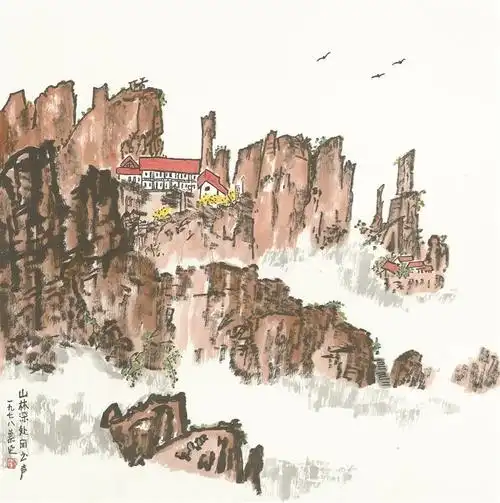 鲁慕迅山水画展"正在深圳美术馆(新馆)展出,此次共展出作品100余件