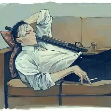 一组成熟大叔头像手绘霸气沧桑大叔范头像