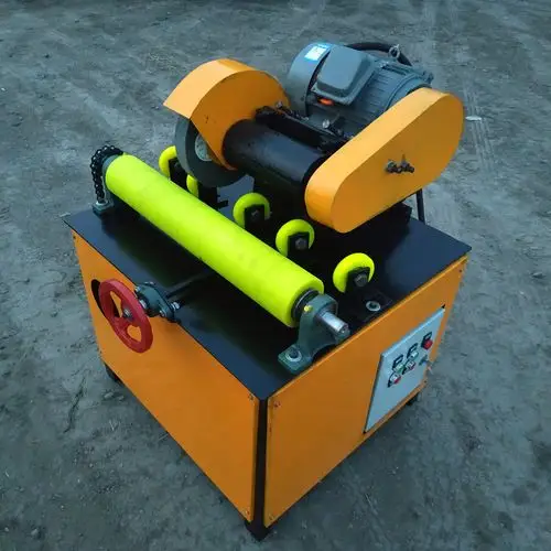 铝合金圆管除锈机单磨头圆管抛光机无级变速钢管抛光机镜面抛