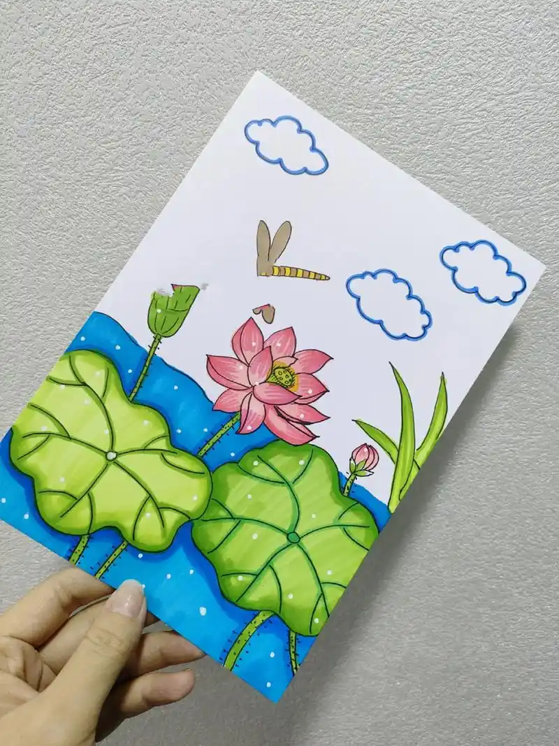 荷花简笔画 荷花简笔画