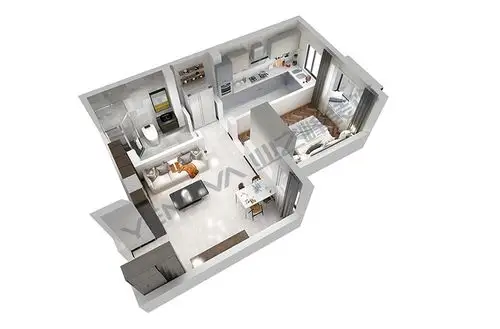 京铁潞园56㎡一居室午后的美好时光