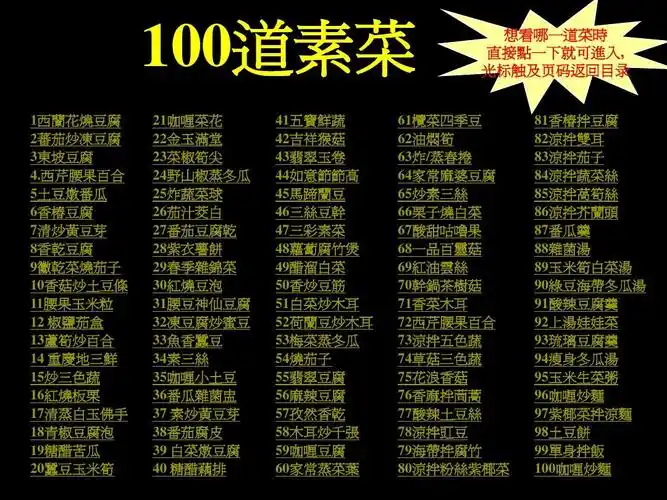 100道素菜谱