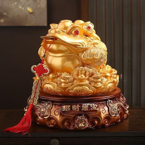 金蟾八方来财摆件做生意聚财守财提升财运饰品店铺办公室客厅酒柜