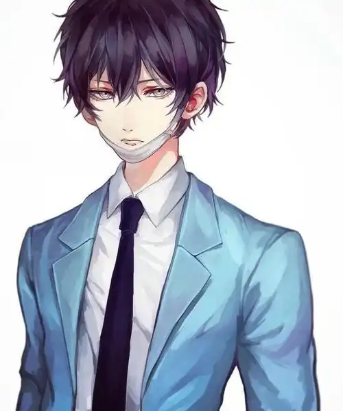 动漫男生人物图一水的帅气小哥哥