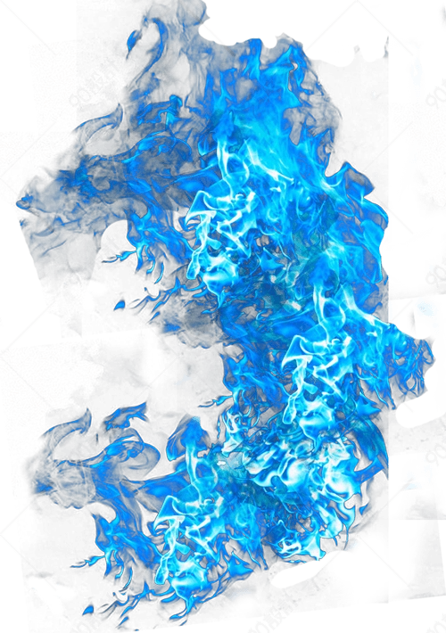 蓝色唯美火焰