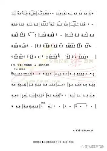 【葫芦丝曲欣赏】红歌联奏系列四:《八月桂花遍地开等》