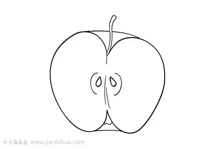 简单好画的苹果简笔画教程