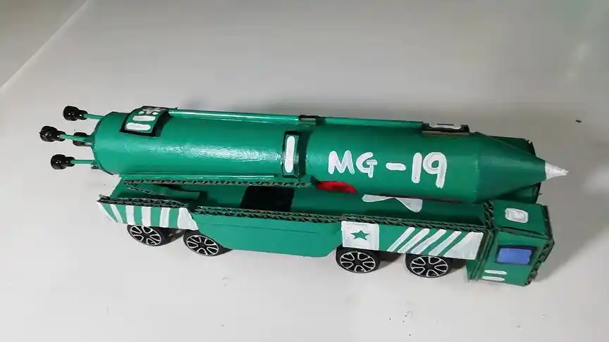 导弹发射车 #手工diy  #创意手工  #环保创意手工  #手工作业