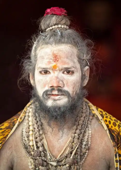 印度最大宗教盛会大壶节上的苦行僧