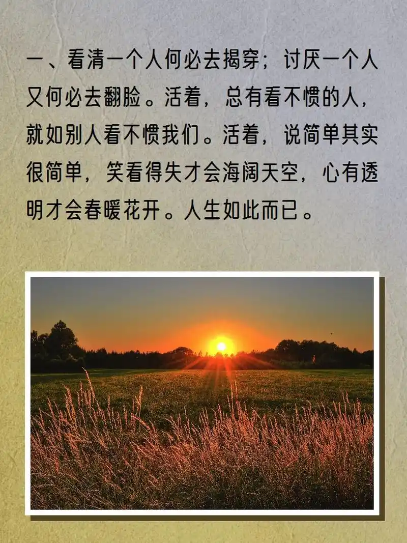 看淡了大彻大悟的句子