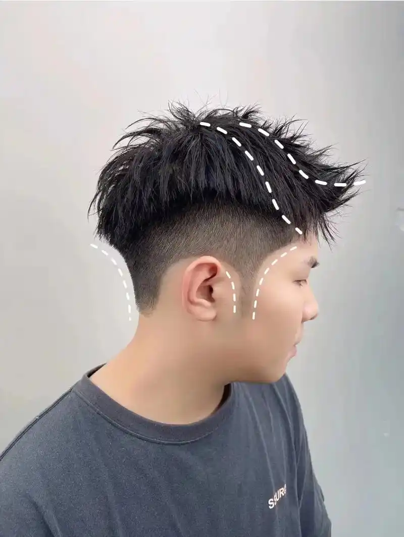 珠海男生发型设计凌乱前刺