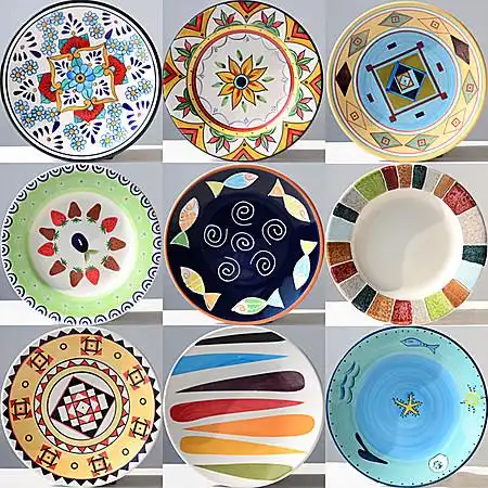 手绘陶瓷盘子装饰盘