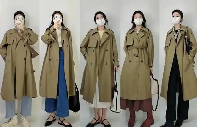 春季风衣3种颜色6种穿法最好看照着穿让你轻松摆脱路人感