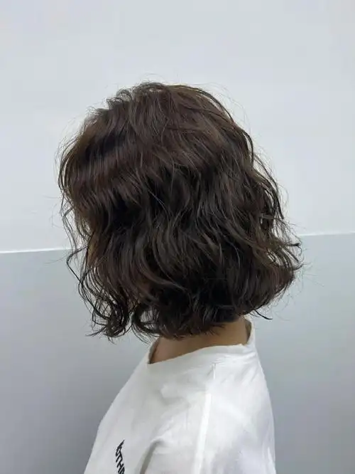 秋冬季中短烫发蛋卷头羊毛卷