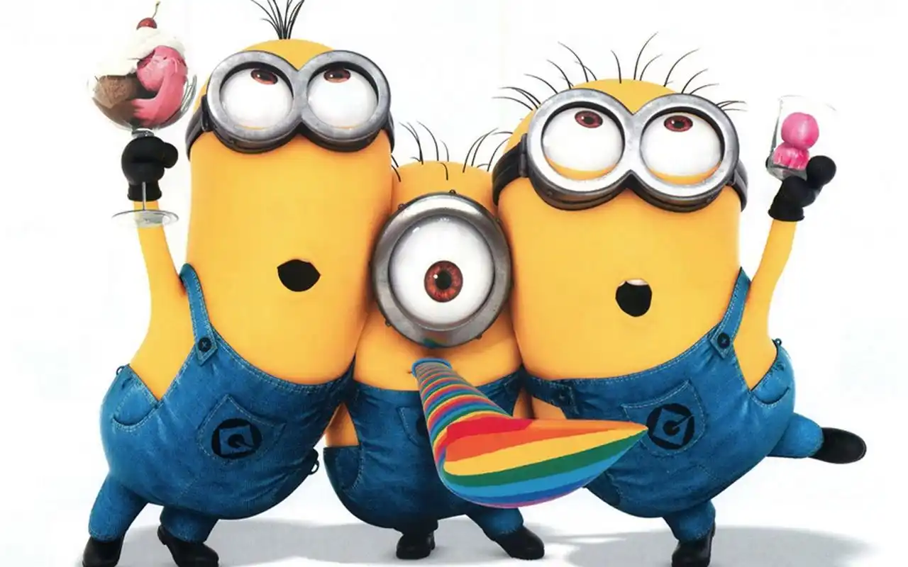 呆萌小黄人动漫图片高清桌面壁纸