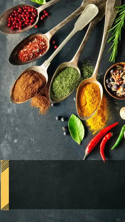 灰色文艺美食psd分层h5背景素材