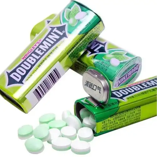 绿箭无糖薄荷糖强劲约35粒多瓶组合口气清新清凉零食接吻糖果238gje5