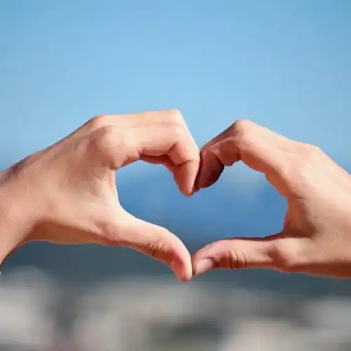 最好看的爱心头像来了温馨的心形手势图片