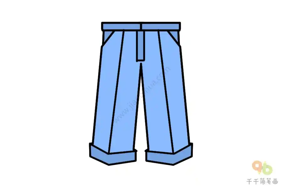 裤子简笔画教程