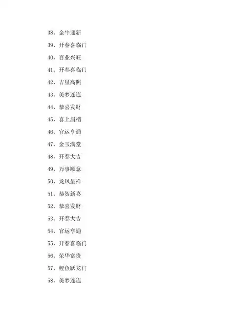 晚辈牛年新春拜年成语